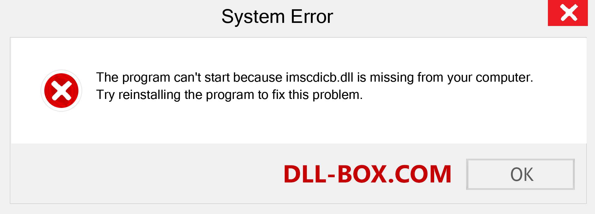  imscdicb.dll file is missing?. Download for Windows 7, 8, 10 - Fix  imscdicb dll Missing Error on Windows, photos, images