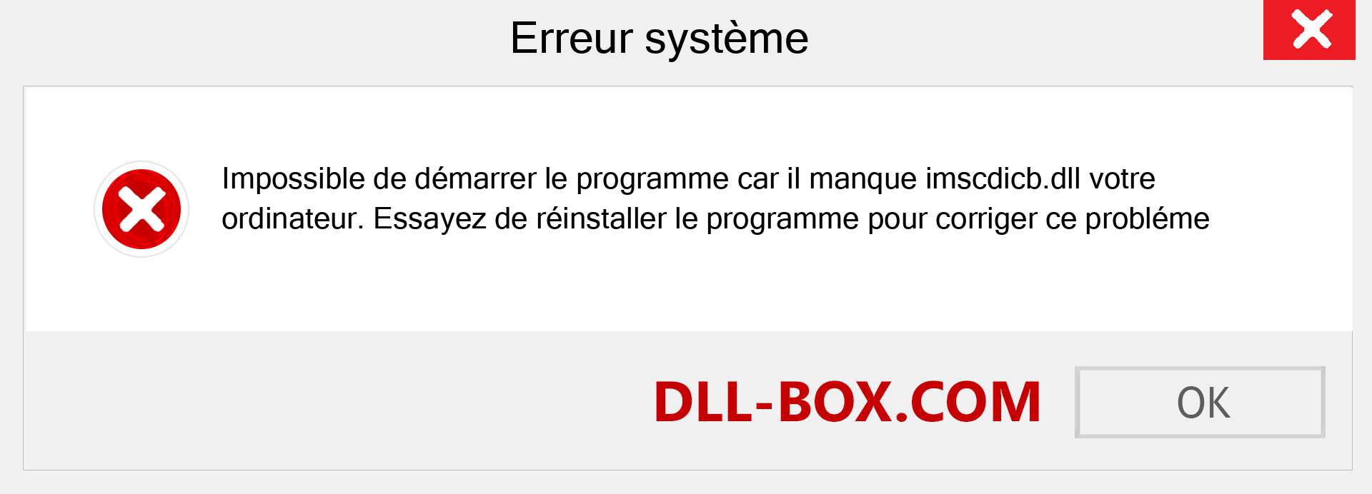 Le fichier imscdicb.dll est manquant ?. Télécharger pour Windows 7, 8, 10 - Correction de l'erreur manquante imscdicb dll sur Windows, photos, images